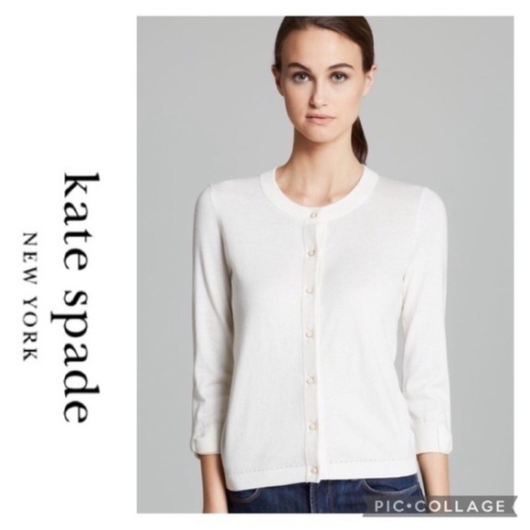 Kate Spade Somerset Bow Cuff Cardigan size medium - Picture 1 of 8